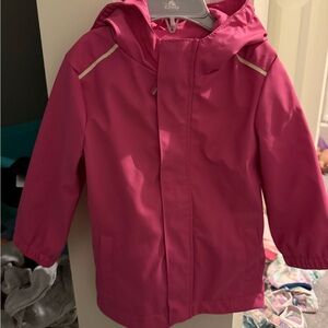 Cat & Jack Bright Pink Hooded Raincoat